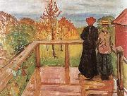 Edvard Munch Rain painting